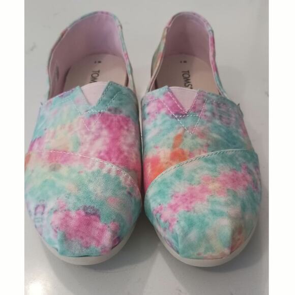 Tom's Alparagata white Tye dye canvas woman's size 7 - Picture 5 of 8